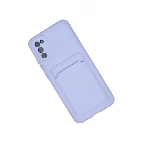 Newface Samsung Galaxy A02S Kılıf Kelvin Kartvizitli Silikon - Lila Newface Samsung Galaxy A02S Kılıf Kelvin Kartvizitli Silikon - Lila