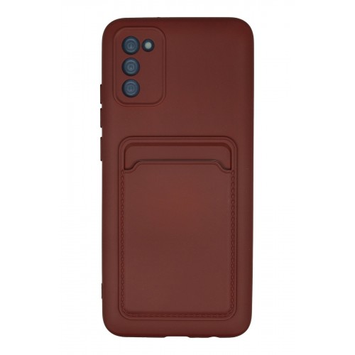 Newface Samsung Galaxy A02S Kılıf Kelvin Kartvizitli Silikon - Bordo Newface Samsung Galaxy A02S Kılıf Kelvin Kartvizitli Silikon - Bordo