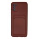 Newface Samsung Galaxy A02S Kılıf Kelvin Kartvizitli Silikon - Bordo Newface Samsung Galaxy A02S Kılıf Kelvin Kartvizitli Silikon - Bordo