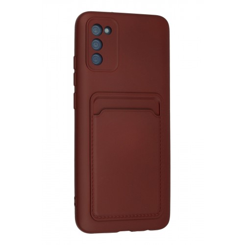 Newface Samsung Galaxy A02S Kılıf Kelvin Kartvizitli Silikon - Bordo Newface Samsung Galaxy A02S Kılıf Kelvin Kartvizitli Silikon - Bordo