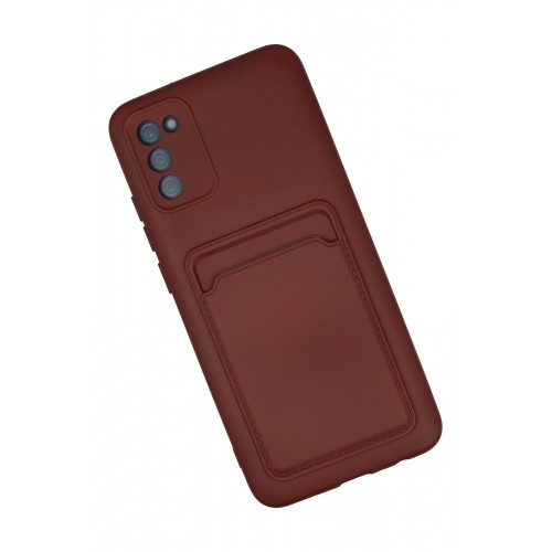 Newface Samsung Galaxy A02S Kılıf Kelvin Kartvizitli Silikon - Bordo Newface Samsung Galaxy A02S Kılıf Kelvin Kartvizitli Silikon - Bordo