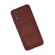 Newface Samsung Galaxy A02S Kılıf Kelvin Kartvizitli Silikon - Bordo Newface Samsung Galaxy A02S Kılıf Kelvin Kartvizitli Silikon - Bordo
