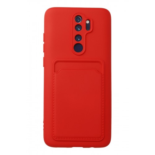 Newface Xiaomi Redmi Note 8 Pro Kılıf Kelvin Kartvizitli Silikon - Kırmızı Newface Xiaomi Redmi Note 8 Pro Kılıf Kelvin Kartvizitli Silikon - Kırmızı