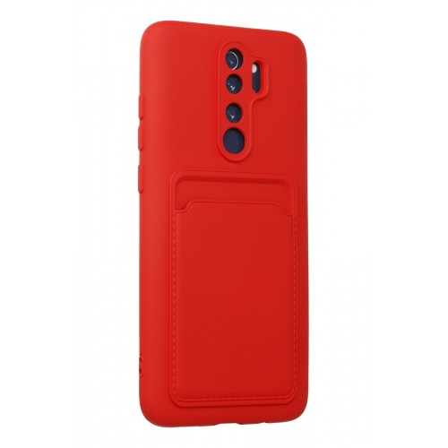 Newface Xiaomi Redmi Note 8 Pro Kılıf Kelvin Kartvizitli Silikon - Kırmızı Newface Xiaomi Redmi Note 8 Pro Kılıf Kelvin Kartvizitli Silikon - Kırmızı