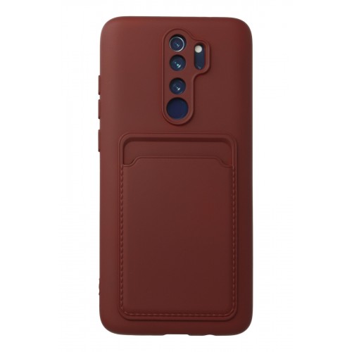 Newface Xiaomi Redmi Note 8 Pro Kılıf Kelvin Kartvizitli Silikon - Bordo Newface Xiaomi Redmi Note 8 Pro Kılıf Kelvin Kartvizitli Silikon - Bordo