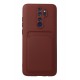Newface Xiaomi Redmi Note 8 Pro Kılıf Kelvin Kartvizitli Silikon - Bordo Newface Xiaomi Redmi Note 8 Pro Kılıf Kelvin Kartvizitli Silikon - Bordo