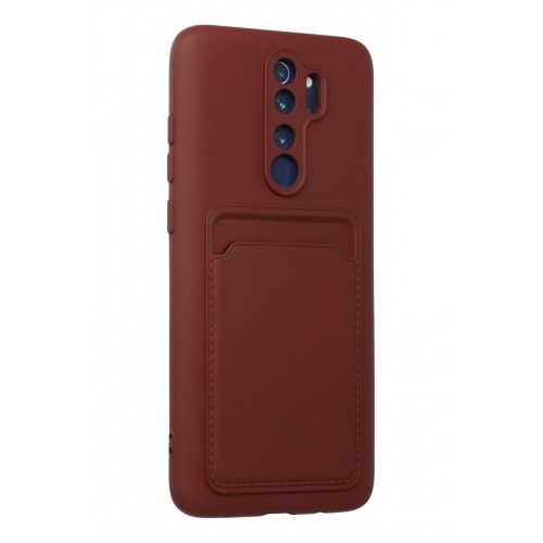 Newface Xiaomi Redmi Note 8 Pro Kılıf Kelvin Kartvizitli Silikon - Bordo Newface Xiaomi Redmi Note 8 Pro Kılıf Kelvin Kartvizitli Silikon - Bordo