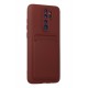 Newface Xiaomi Redmi Note 8 Pro Kılıf Kelvin Kartvizitli Silikon - Bordo Newface Xiaomi Redmi Note 8 Pro Kılıf Kelvin Kartvizitli Silikon - Bordo