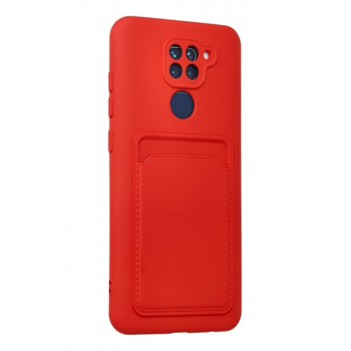 Newface Xiaomi Redmi Note 9 Kılıf Kelvin Kartvizitli Silikon - Kırmızı Newface Xiaomi Redmi Note 9 Kılıf Kelvin Kartvizitli Silikon - Kırmızı