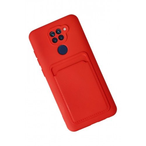 Newface Xiaomi Redmi Note 9 Kılıf Kelvin Kartvizitli Silikon - Kırmızı Newface Xiaomi Redmi Note 9 Kılıf Kelvin Kartvizitli Silikon - Kırmızı