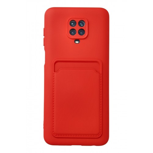 Newface Xiaomi Redmi Note 9 Pro Kılıf Kelvin Kartvizitli Silikon - Kırmızı Newface Xiaomi Redmi Note 9 Pro Kılıf Kelvin Kartvizitli Silikon - Kırmızı