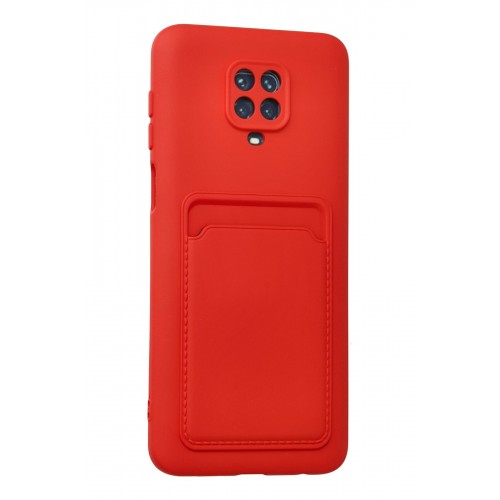 Newface Xiaomi Redmi Note 9 Pro Kılıf Kelvin Kartvizitli Silikon - Kırmızı Newface Xiaomi Redmi Note 9 Pro Kılıf Kelvin Kartvizitli Silikon - Kırmızı