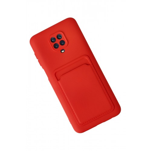 Newface Xiaomi Redmi Note 9 Pro Kılıf Kelvin Kartvizitli Silikon - Kırmızı Newface Xiaomi Redmi Note 9 Pro Kılıf Kelvin Kartvizitli Silikon - Kırmızı