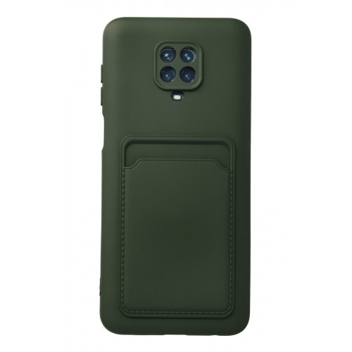 Newface Xiaomi Redmi Note 9 Pro Kılıf Kelvin Kartvizitli Silikon - Koyu Yeşil Newface Xiaomi Redmi Note 9 Pro Kılıf Kelvin Kartvizitli Silikon - Koyu Yeşil