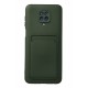 Newface Xiaomi Redmi Note 9 Pro Kılıf Kelvin Kartvizitli Silikon - Koyu Yeşil Newface Xiaomi Redmi Note 9 Pro Kılıf Kelvin Kartvizitli Silikon - Koyu Yeşil