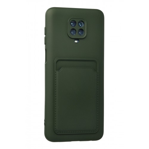 Newface Xiaomi Redmi Note 9 Pro Kılıf Kelvin Kartvizitli Silikon - Koyu Yeşil Newface Xiaomi Redmi Note 9 Pro Kılıf Kelvin Kartvizitli Silikon - Koyu Yeşil