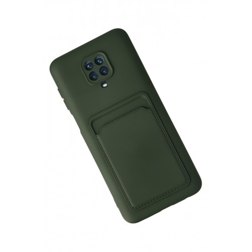 Newface Xiaomi Redmi Note 9 Pro Kılıf Kelvin Kartvizitli Silikon - Koyu Yeşil Newface Xiaomi Redmi Note 9 Pro Kılıf Kelvin Kartvizitli Silikon - Koyu Yeşil