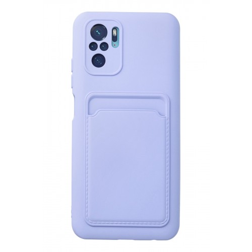 Newface Xiaomi Redmi Note 10 Kılıf Kelvin Kartvizitli Silikon - Lila Newface Xiaomi Redmi Note 10 Kılıf Kelvin Kartvizitli Silikon - Lila
