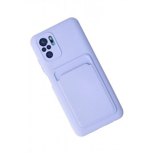 Newface Xiaomi Redmi Note 10 Kılıf Kelvin Kartvizitli Silikon - Lila Newface Xiaomi Redmi Note 10 Kılıf Kelvin Kartvizitli Silikon - Lila