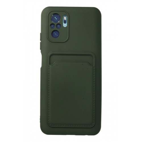 Newface Xiaomi Redmi Note 10 Kılıf Kelvin Kartvizitli Silikon - Koyu Yeşil Newface Xiaomi Redmi Note 10 Kılıf Kelvin Kartvizitli Silikon - Koyu Yeşil