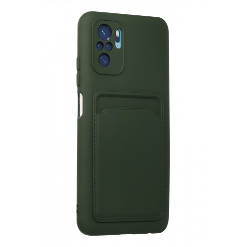 Newface Xiaomi Redmi Note 10 Kılıf Kelvin Kartvizitli Silikon - Koyu Yeşil Newface Xiaomi Redmi Note 10 Kılıf Kelvin Kartvizitli Silikon - Koyu Yeşil