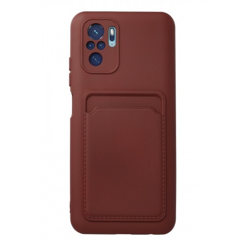 Newface Xiaomi Redmi Note 10 Kılıf Kelvin Kartvizitli Silikon - Bordo Newface Xiaomi Redmi Note 10 Kılıf Kelvin Kartvizitli Silikon - Bordo
