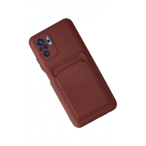 Newface Xiaomi Redmi Note 10 Kılıf Kelvin Kartvizitli Silikon - Bordo Newface Xiaomi Redmi Note 10 Kılıf Kelvin Kartvizitli Silikon - Bordo