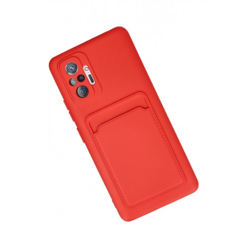 Newface Xiaomi Redmi Note 10 Pro Kılıf Kelvin Kartvizitli Silikon - Kırmızı Newface Xiaomi Redmi Note 10 Pro Kılıf Kelvin Kartvizitli Silikon - Kırmızı