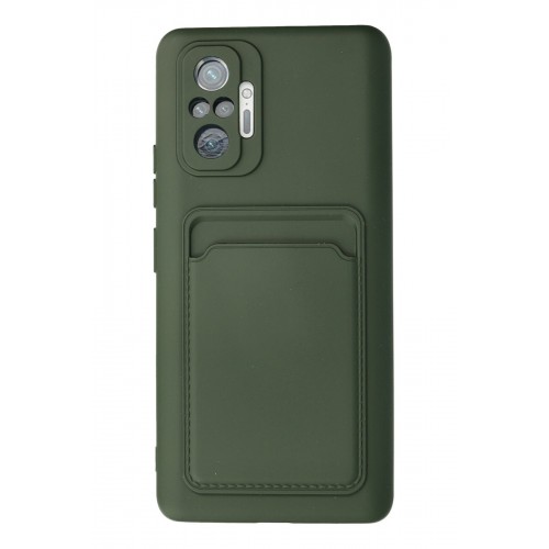 Newface Xiaomi Redmi Note 10 Pro Kılıf Kelvin Kartvizitli Silikon - Koyu Yeşil Newface Xiaomi Redmi Note 10 Pro Kılıf Kelvin Kartvizitli Silikon - Koyu Yeşil