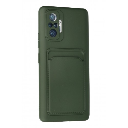Newface Xiaomi Redmi Note 10 Pro Kılıf Kelvin Kartvizitli Silikon - Koyu Yeşil Newface Xiaomi Redmi Note 10 Pro Kılıf Kelvin Kartvizitli Silikon - Koyu Yeşil