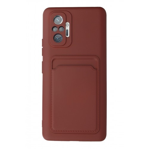 Newface Xiaomi Redmi Note 10 Pro Kılıf Kelvin Kartvizitli Silikon - Bordo Newface Xiaomi Redmi Note 10 Pro Kılıf Kelvin Kartvizitli Silikon - Bordo