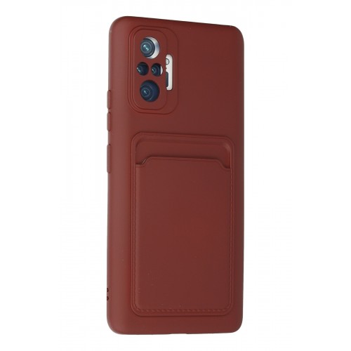 Newface Xiaomi Redmi Note 10 Pro Kılıf Kelvin Kartvizitli Silikon - Bordo Newface Xiaomi Redmi Note 10 Pro Kılıf Kelvin Kartvizitli Silikon - Bordo