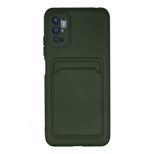 Newface Xiaomi Redmi Note 10 5G Kılıf Kelvin Kartvizitli Silikon - Koyu Yeşil Newface Xiaomi Redmi Note 10 5G Kılıf Kelvin Kartvizitli Silikon - Koyu Yeşil