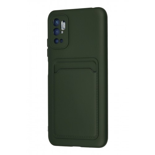 Newface Xiaomi Redmi Note 10 5G Kılıf Kelvin Kartvizitli Silikon - Koyu Yeşil Newface Xiaomi Redmi Note 10 5G Kılıf Kelvin Kartvizitli Silikon - Koyu Yeşil