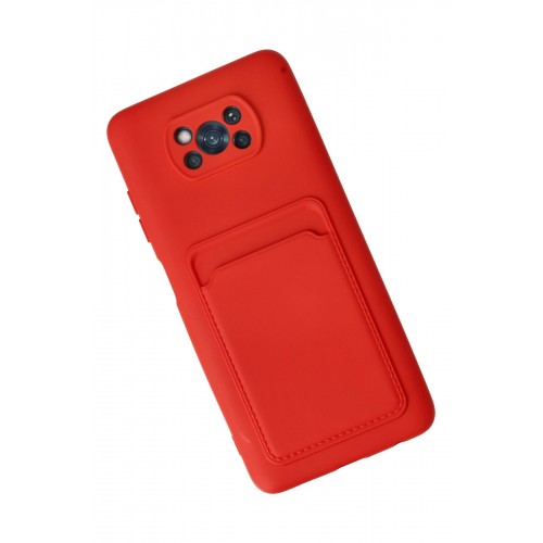 Newface Xiaomi Pocophone X3 Pro Kılıf Kelvin Kartvizitli Silikon - Kırmızı Newface Xiaomi Pocophone X3 Pro Kılıf Kelvin Kartvizitli Silikon - Kırmızı