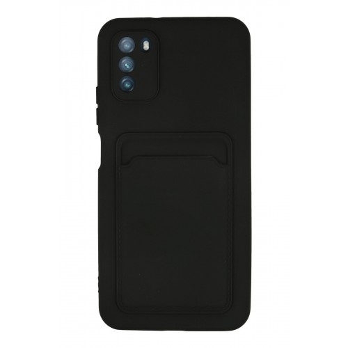 Newface Xiaomi Pocophone M3 Kılıf Kelvin Kartvizitli Silikon - Siyah Newface Xiaomi Pocophone M3 Kılıf Kelvin Kartvizitli Silikon - Siyah