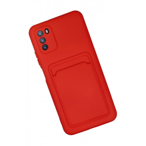 Newface Xiaomi Pocophone M3 Kılıf Kelvin Kartvizitli Silikon - Kırmızı Newface Xiaomi Pocophone M3 Kılıf Kelvin Kartvizitli Silikon - Kırmızı