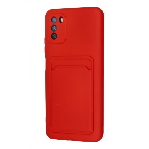 Newface Xiaomi Pocophone M3 Kılıf Kelvin Kartvizitli Silikon - Kırmızı Newface Xiaomi Pocophone M3 Kılıf Kelvin Kartvizitli Silikon - Kırmızı