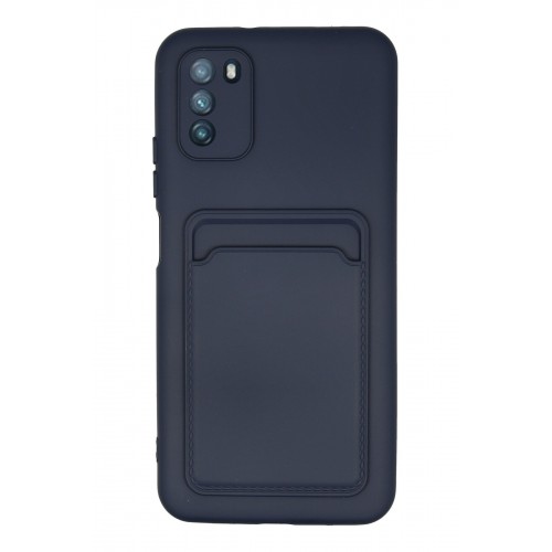 Newface Xiaomi Pocophone M3 Kılıf Kelvin Kartvizitli Silikon - Lacivert Newface Xiaomi Pocophone M3 Kılıf Kelvin Kartvizitli Silikon - Lacivert