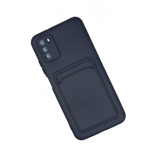 Newface Xiaomi Pocophone M3 Kılıf Kelvin Kartvizitli Silikon - Lacivert Newface Xiaomi Pocophone M3 Kılıf Kelvin Kartvizitli Silikon - Lacivert