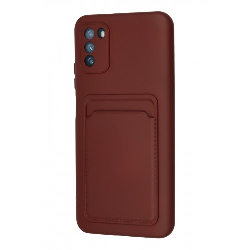 Newface Xiaomi Pocophone M3 Kılıf Kelvin Kartvizitli Silikon - Bordo Newface Xiaomi Pocophone M3 Kılıf Kelvin Kartvizitli Silikon - Bordo
