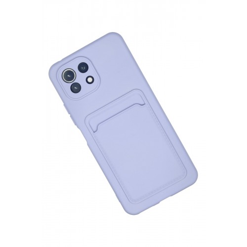 Newface Xiaomi Mi 11 Kılıf Kelvin Kartvizitli Silikon - Lila Newface Xiaomi Mi 11 Kılıf Kelvin Kartvizitli Silikon - Lila