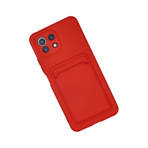 Newface Xiaomi Mi 11 Kılıf Kelvin Kartvizitli Silikon - Kırmızı Newface Xiaomi Mi 11 Kılıf Kelvin Kartvizitli Silikon - Kırmızı