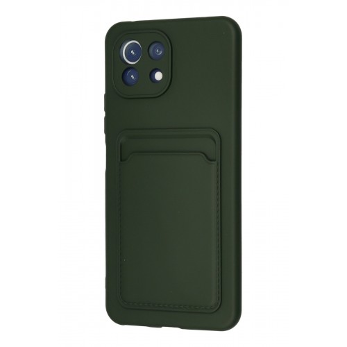 Newface Xiaomi Mi 11 Kılıf Kelvin Kartvizitli Silikon - Koyu Yeşil Newface Xiaomi Mi 11 Kılıf Kelvin Kartvizitli Silikon - Koyu Yeşil