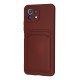 Newface Xiaomi Mi 11 Kılıf Kelvin Kartvizitli Silikon - Bordo Newface Xiaomi Mi 11 Kılıf Kelvin Kartvizitli Silikon - Bordo
