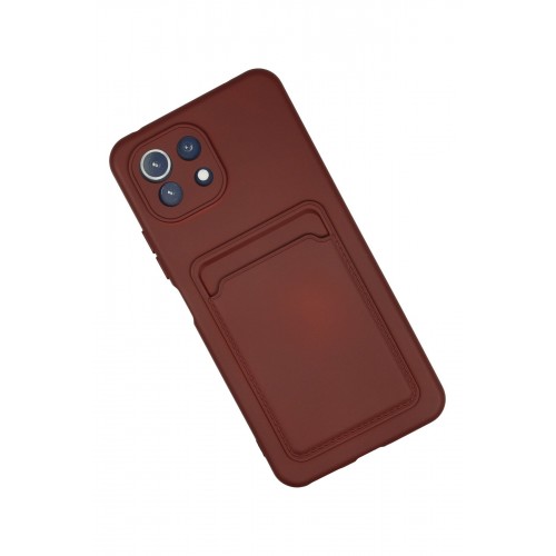 Newface Xiaomi Mİ 11 Lite Kılıf Kelvin Kartvizitli Silikon - Bordo Newface Xiaomi Mİ 11 Lite Kılıf Kelvin Kartvizitli Silikon - Bordo