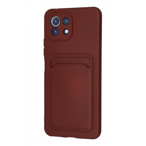 Newface Xiaomi Mİ 11 Lite Kılıf Kelvin Kartvizitli Silikon - Bordo Newface Xiaomi Mİ 11 Lite Kılıf Kelvin Kartvizitli Silikon - Bordo