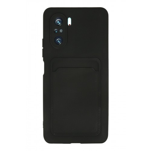 Newface Xiaomi Poco F3 Kılıf Kelvin Kartvizitli Silikon - Siyah Newface Xiaomi Poco F3 Kılıf Kelvin Kartvizitli Silikon - Siyah