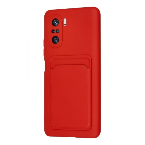 Newface Xiaomi Poco F3 Kılıf Kelvin Kartvizitli Silikon - Kırmızı Newface Xiaomi Poco F3 Kılıf Kelvin Kartvizitli Silikon - Kırmızı