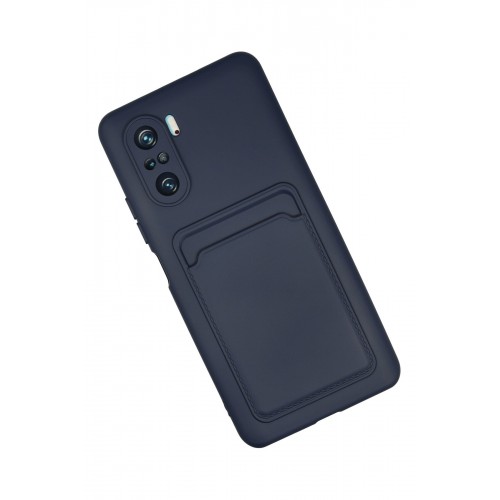 Newface Xiaomi Poco F3 Kılıf Kelvin Kartvizitli Silikon - Lacivert Newface Xiaomi Poco F3 Kılıf Kelvin Kartvizitli Silikon - Lacivert